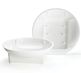 FLORAL-PLASTIC DISH