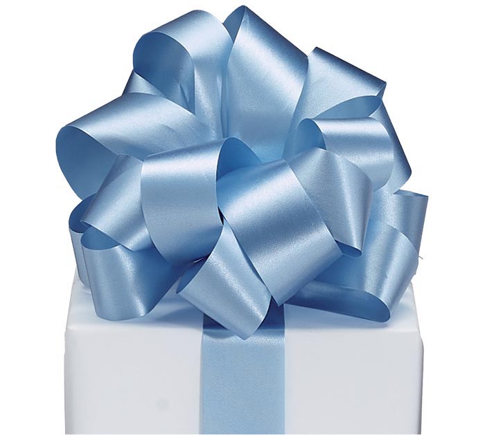 9 Blue Flora-Satin Ribbon | burton+BURTON