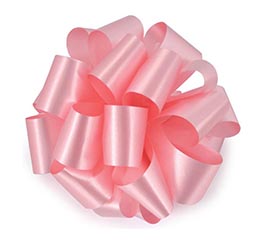#40 PINK FLORA-SATIN RIBBON
