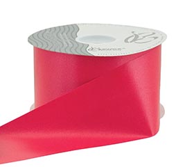 #40 HOT RED FLORA-SATIN RIBBON