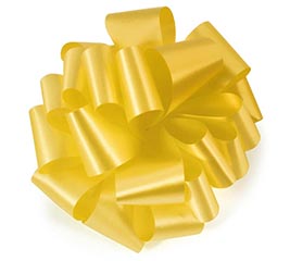 #40 YELLOW FLORA-SATIN RIBBON