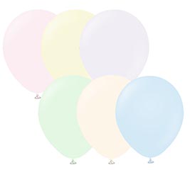 5&quot; KALISAN MACARON PALE ASSORTMENT 100PK