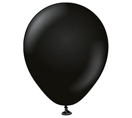 18&quot; KALISAN STD BLACK LATEX 25PK