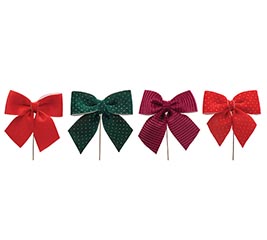 ASSORTED VELVET PICK BOWS