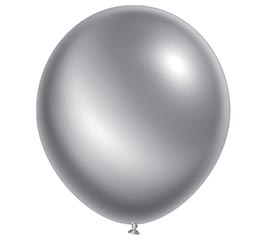 5" LUMA METALLIC SILVER LATEX 100 PACK