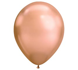 11&quot; QUALATEX CHROME ROSE GOLD LATEX