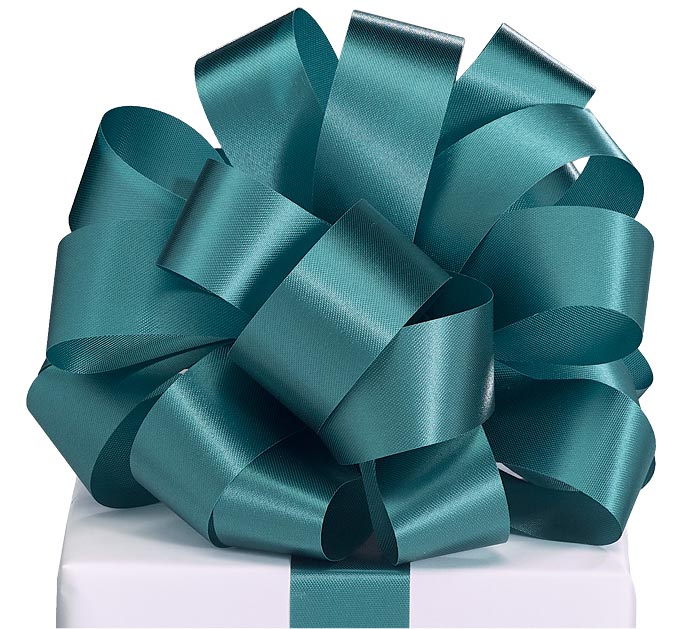 Satin Ribbon Pants - Teal