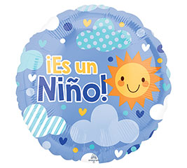 18&quot;PKG SPA ES UN NINO CLOUDY SKY