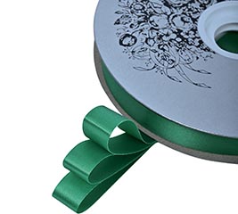 #3 HOLIDAY GREEN SATIN ACETATE RIBBON