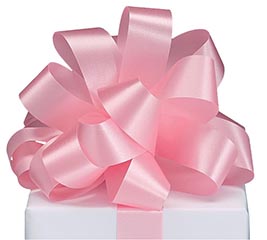 #9 PINK SATIN ACETATE RIBBON 100 YARDS