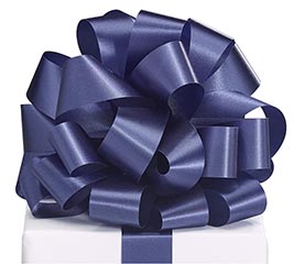 #9 NAVY BLUE SATIN ACETATE RIBBON 100YDS