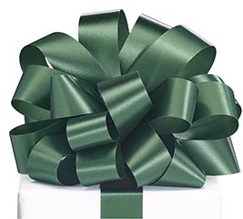#9 HUNTER GREEN SATIN ACETATE RIBBON 100