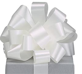 #9 IVORY SATIN ACETATE RIBBON 100 YARDS