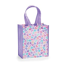 A VIBRANT AFFAIR MULTI COLOR HEART TOTE