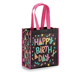 HAPPY BIRTHDAY CANDLE/CONFETTI TOTE